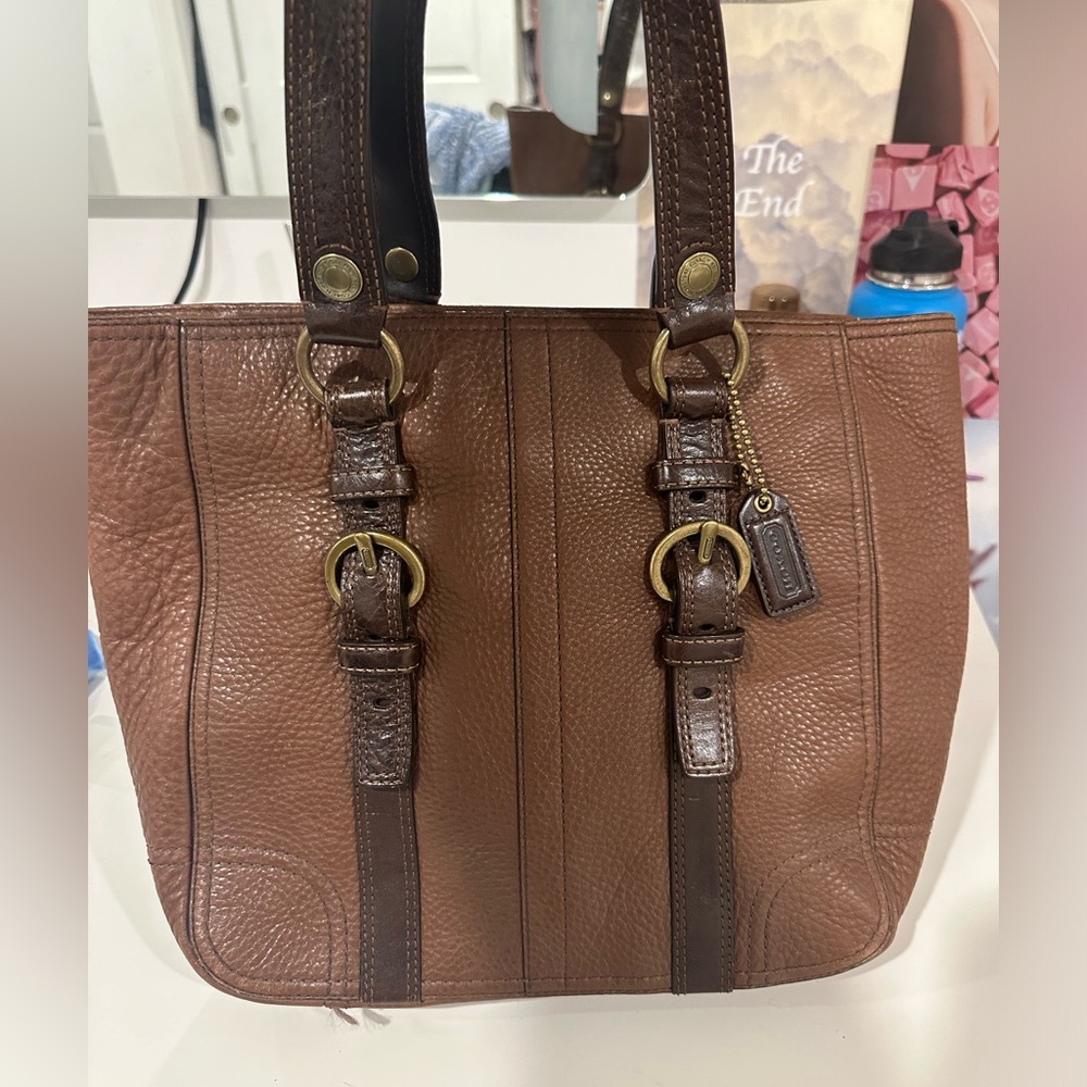 Brown coach bag